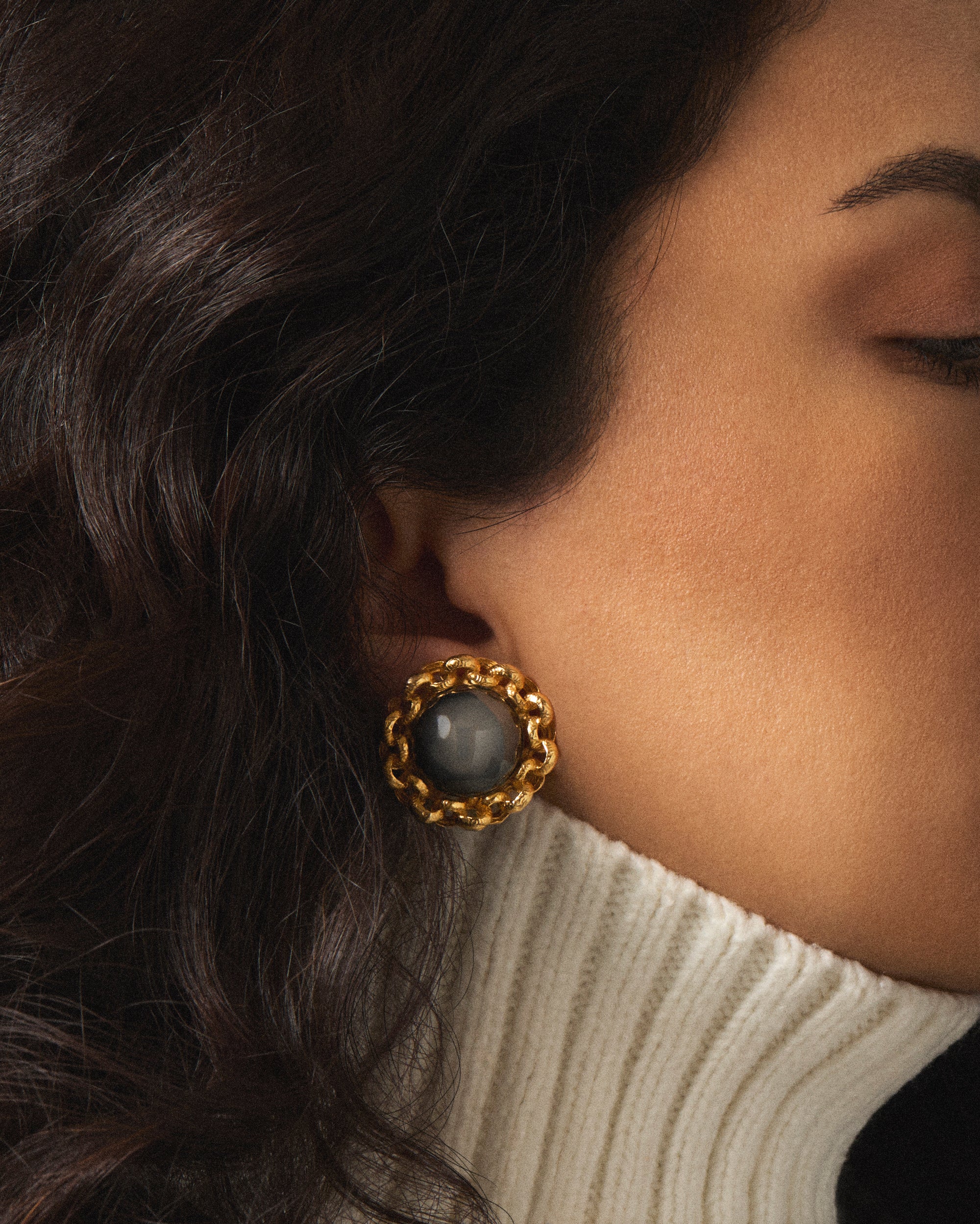 Vintage Two-toned Silver and Gold Earrings