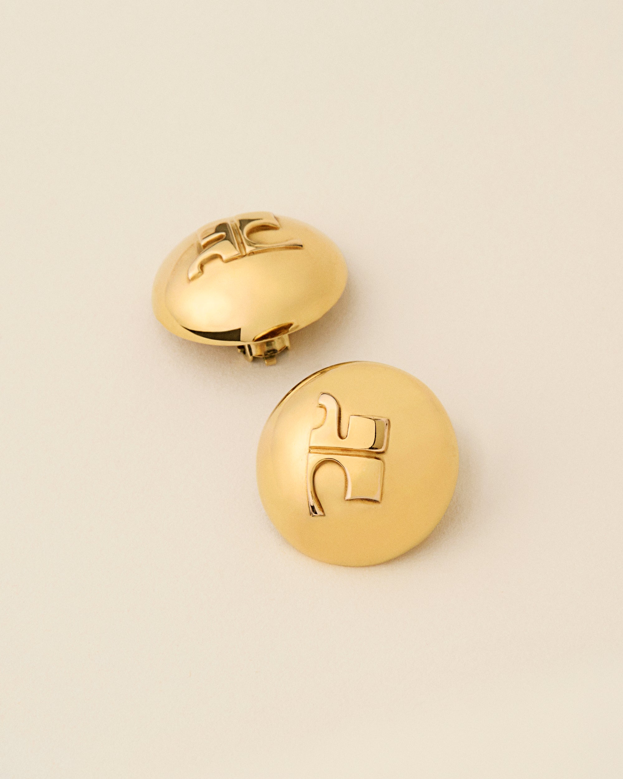 Courrèges Vintage C.1980s logo Earrings