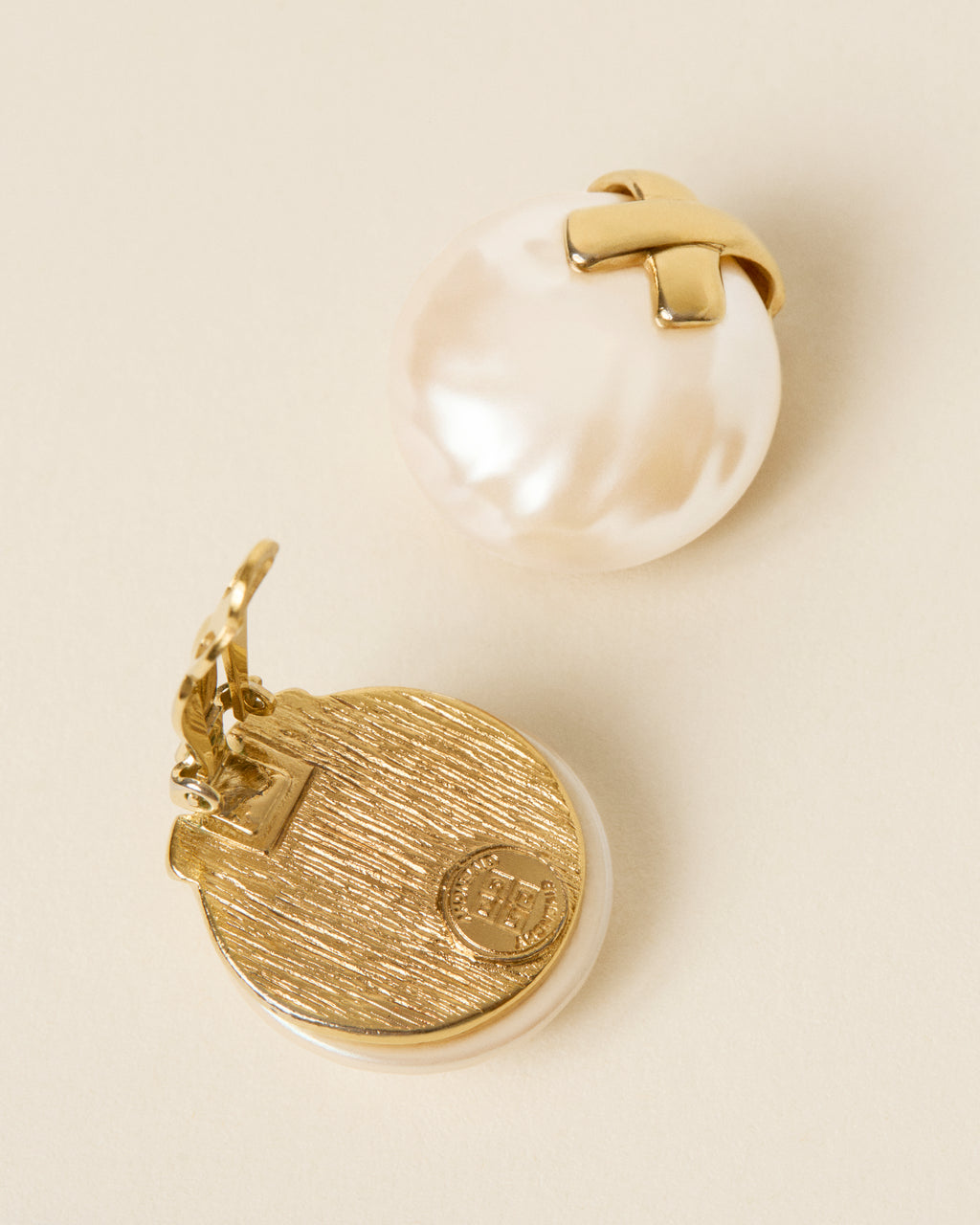 Givenchy Vintage C.1980s Faux Pearl Earrings