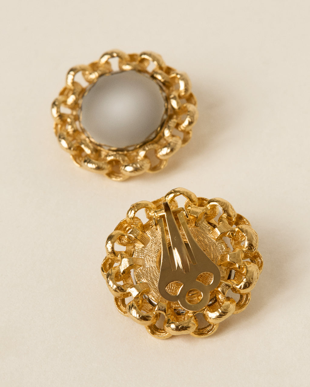 Vintage Two-toned Silver and Gold Earrings