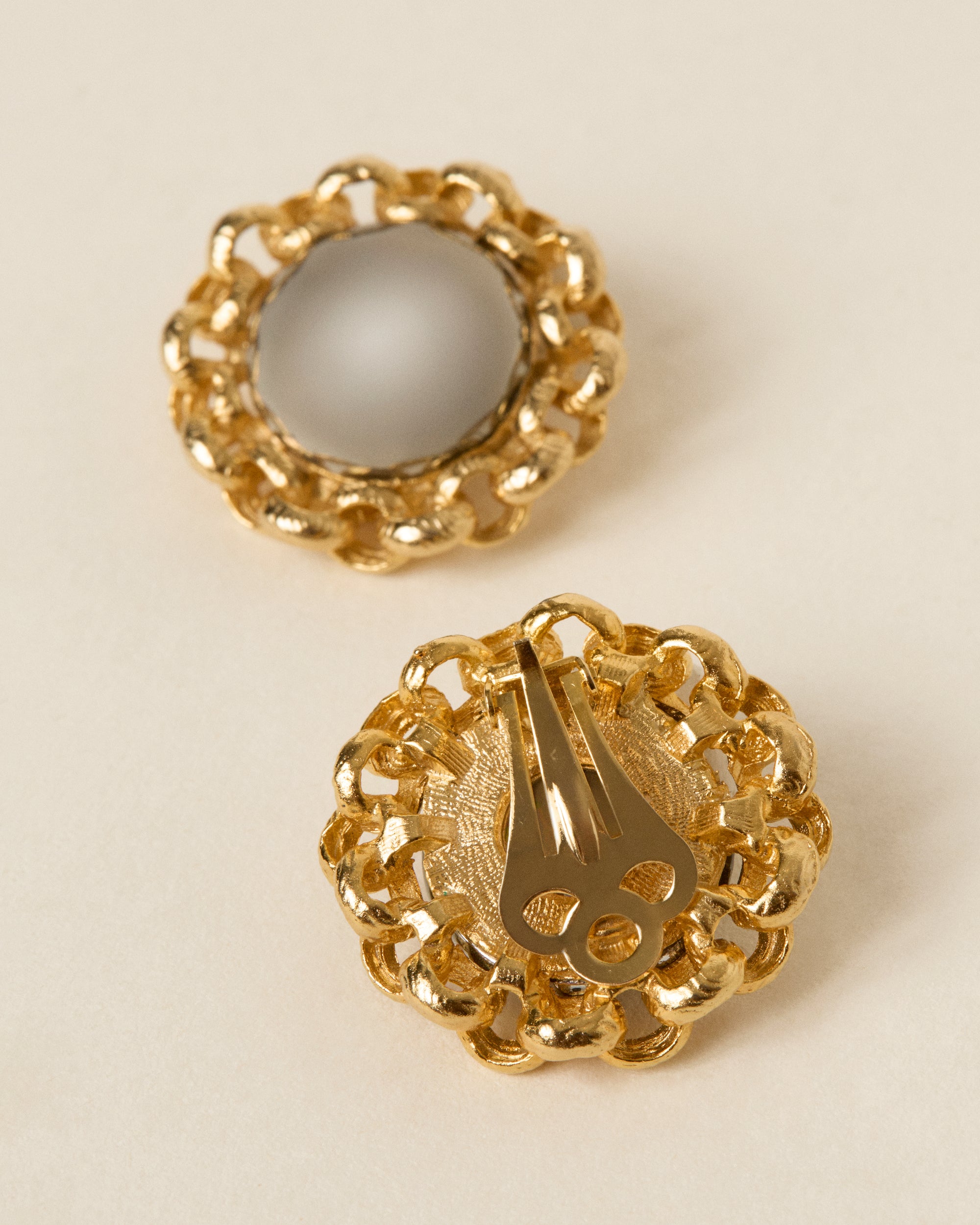 Vintage Two-toned Silver and Gold Earrings